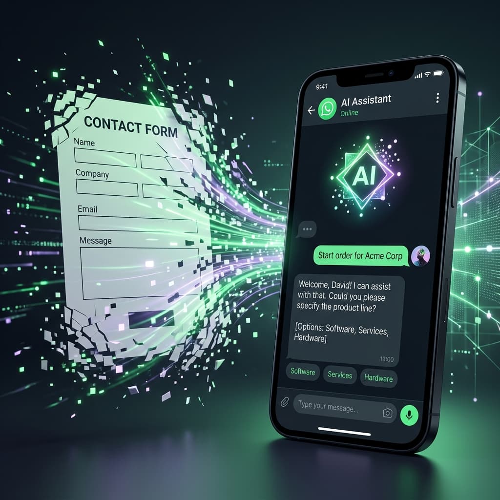 El Fin del Formulario B2B: Cómo los Agentes de Ventas con IA en WhatsApp están Duplicando las Conversiones